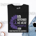 In September We Wear Purple - Sunflower Edition