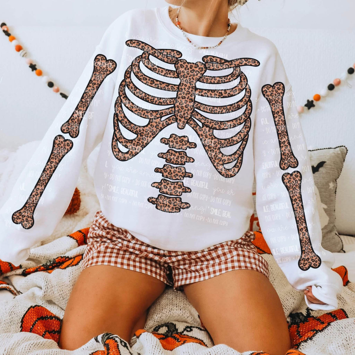 Leopard Skeleton with Sleeves