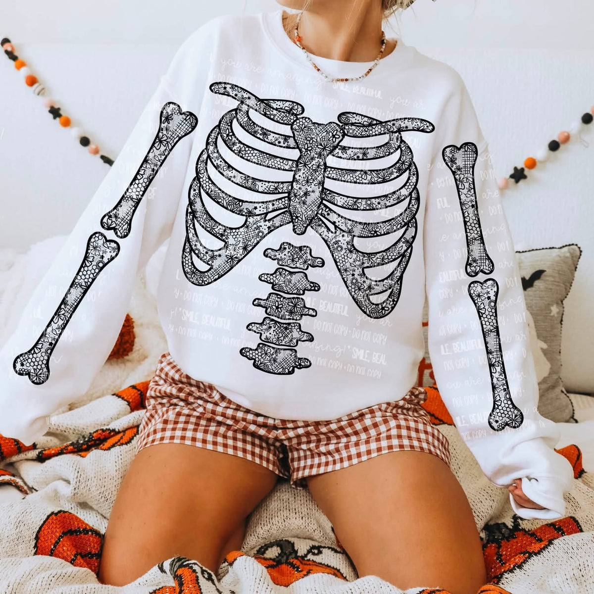 Lace Skeleton with Sleeves