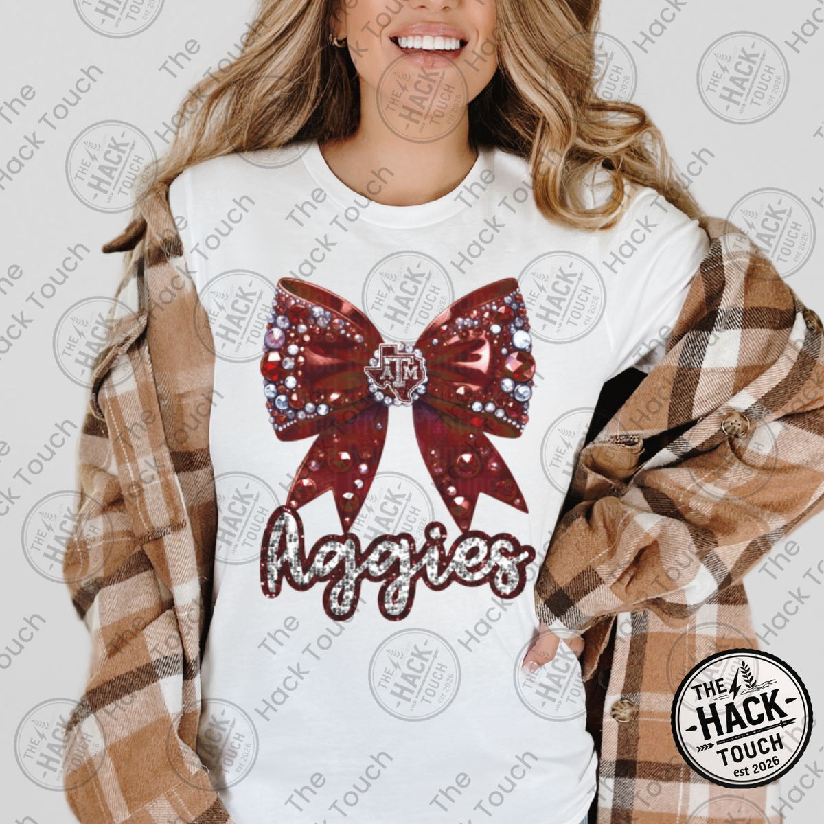 Aggies Glitter Bow