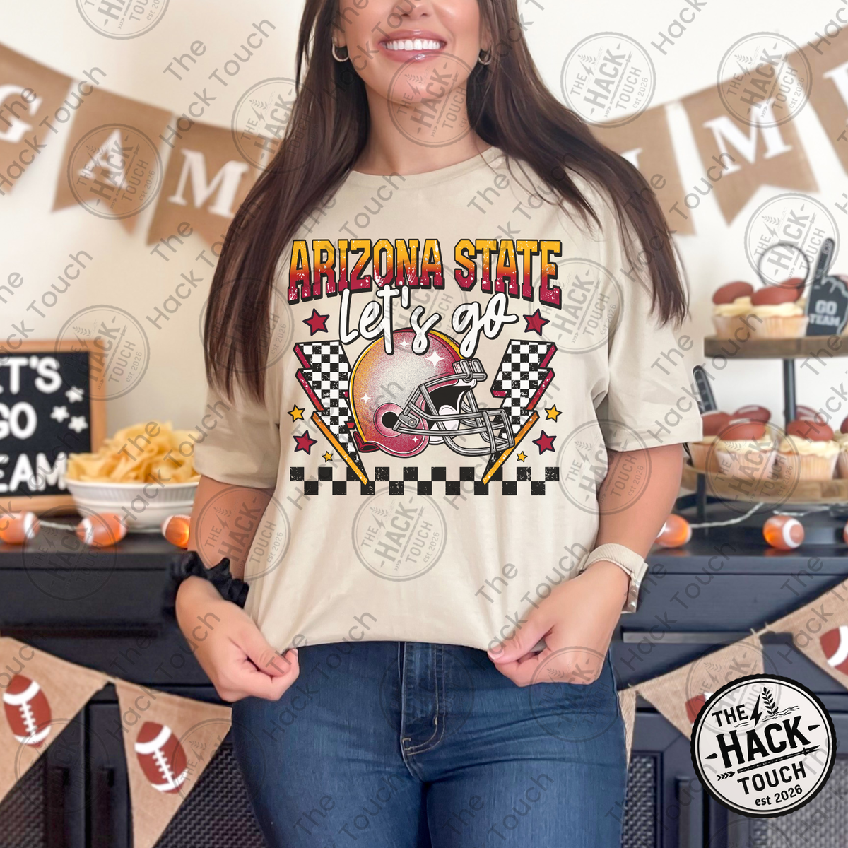 Arizona State Retro Football Helmet