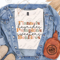 Classic Fall Words Stack