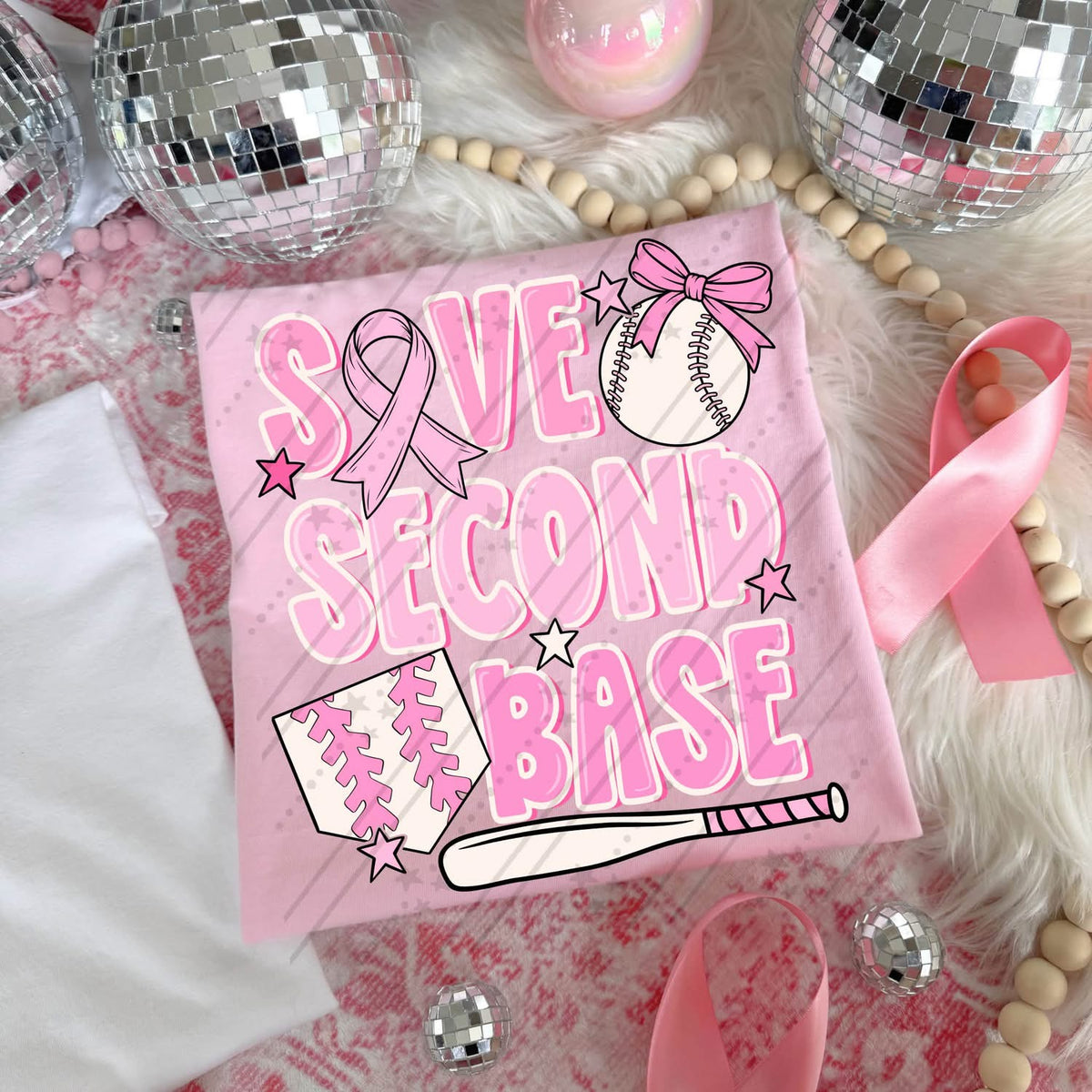 Save Second Base - Coquette Bow Edition