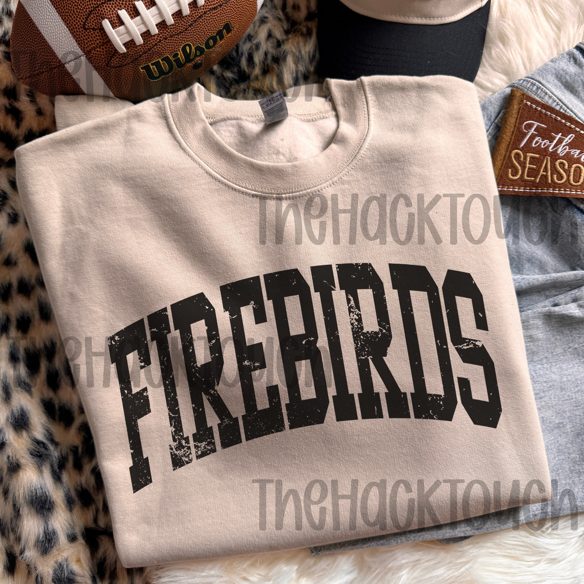 Retro Distressed Firebirds - Black