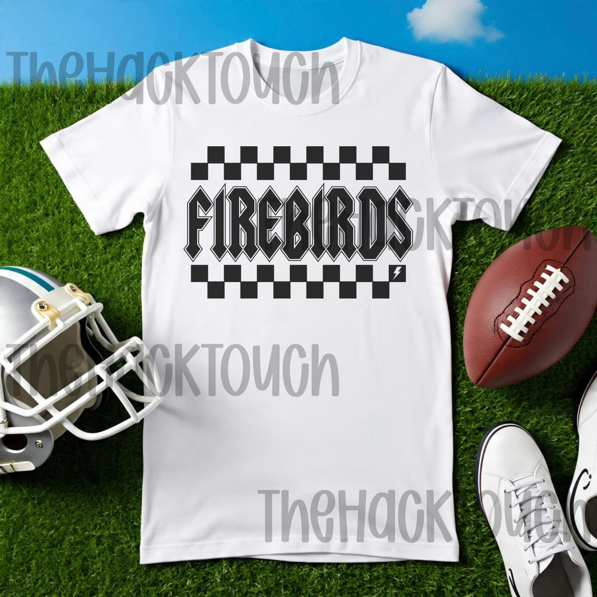Retro Firebirds Checkerboard