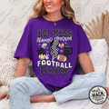 Hot Mess Football Mama - Black