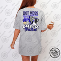 Hot Mess Cheer Mama - Dark Blue