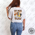 Hot Mess Softball Mama - Orange