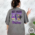 Hot Mess Football Mama - Purple