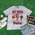 Hot Mess Baseball Mama - Red