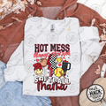 Hot Mess Softball Mama - Red