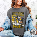 Hot Mess Football Mama - Yellow