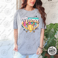 Ice Cream Drip Softball Diamond Mama