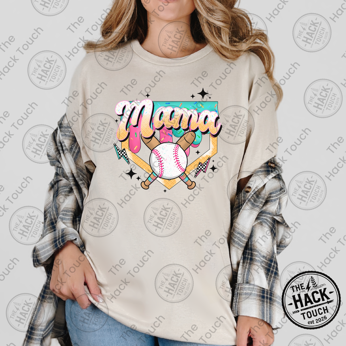 Ice Cream Drip Baseball Mama - Diamond