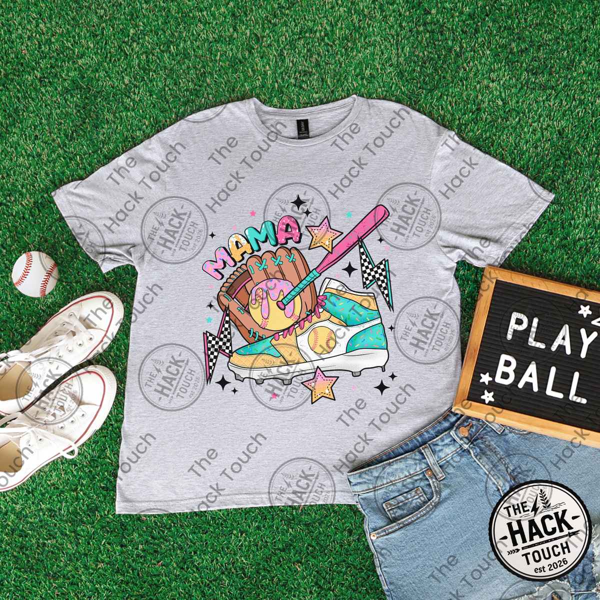 Ice Cream Drip Softball Mama Shoe