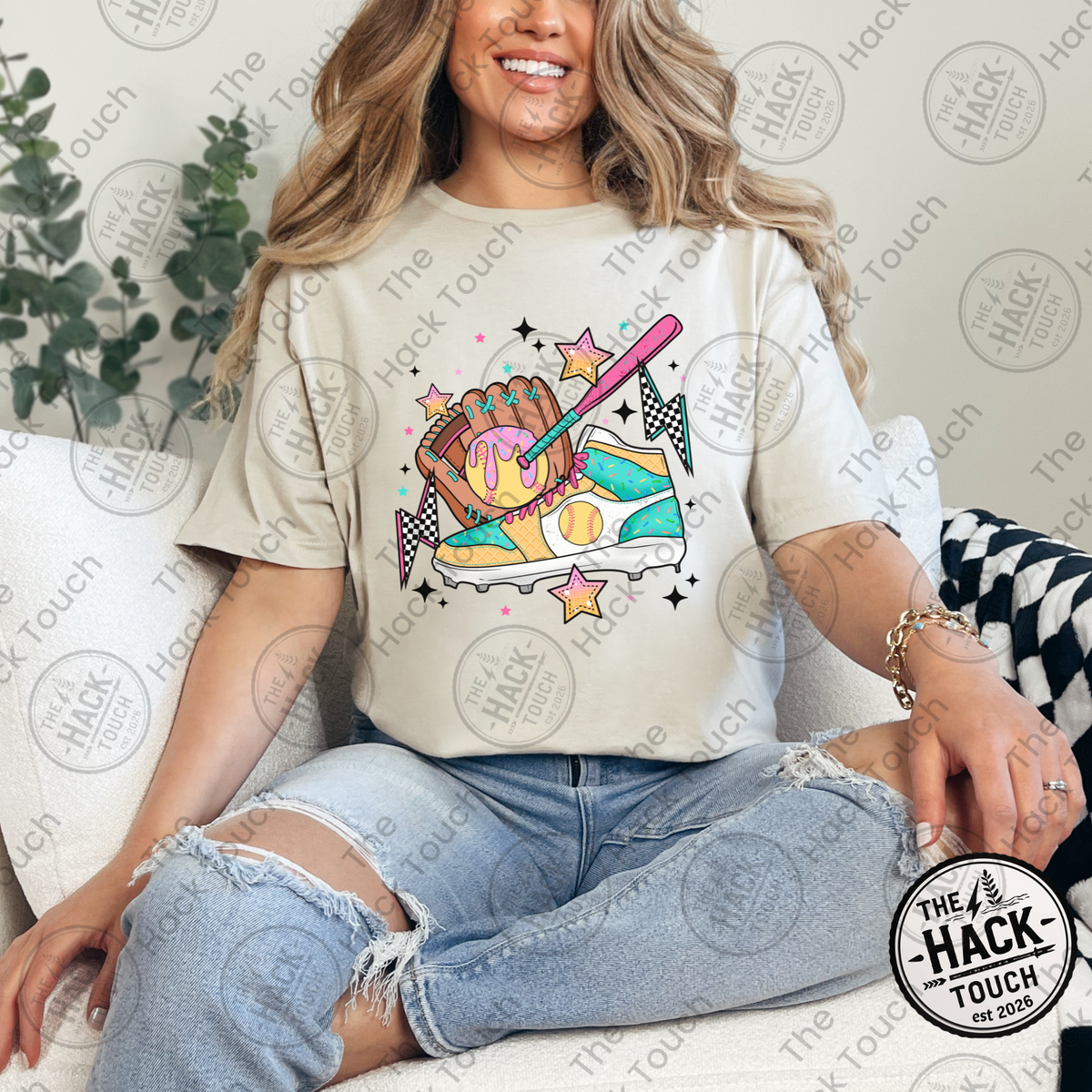 Ice Cream Drip Softball Shoe
