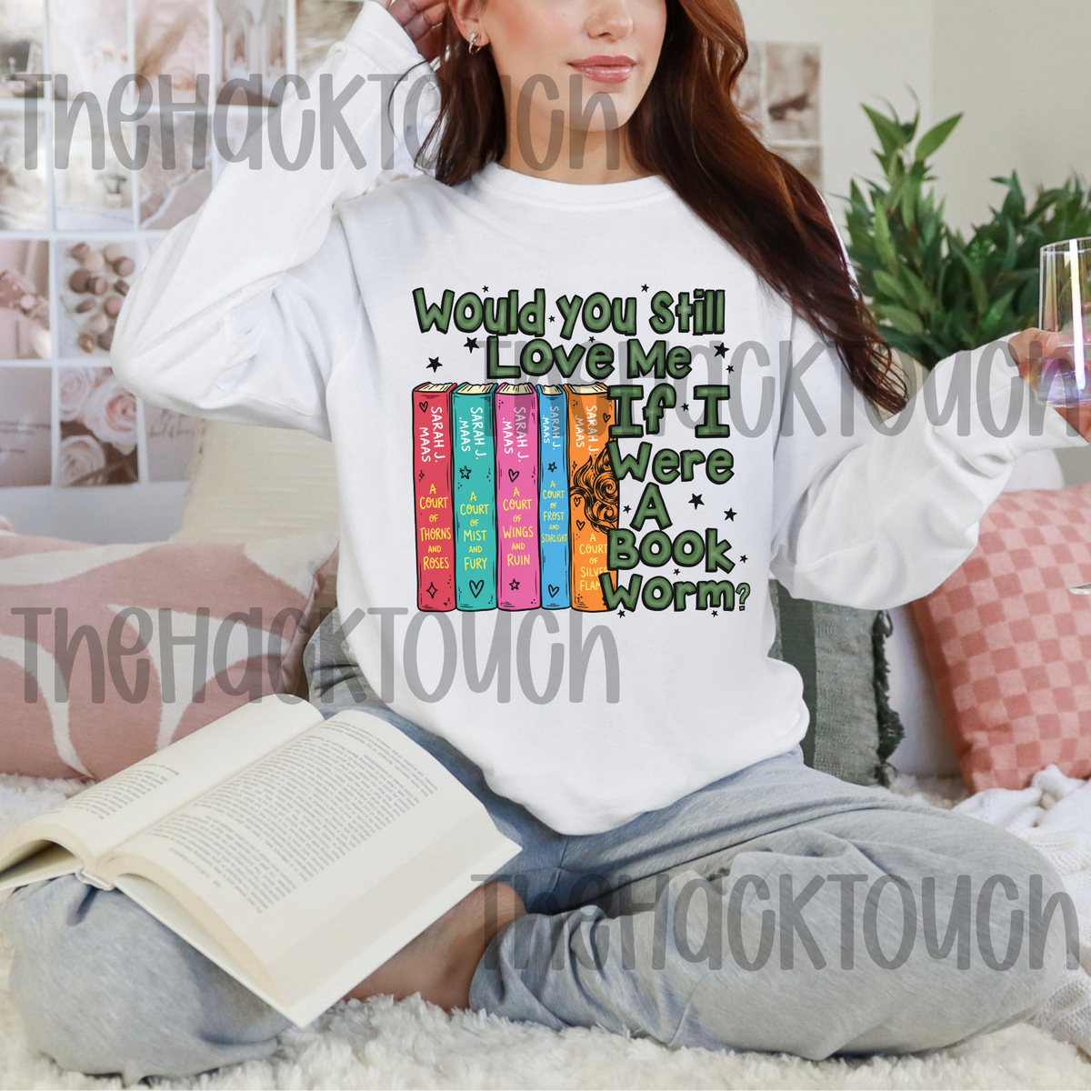 Sarah J. Maas Book Worm - Green