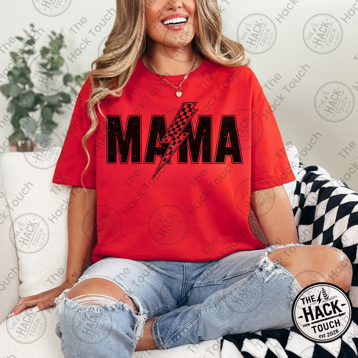 Mama Retro Lightning Bolt