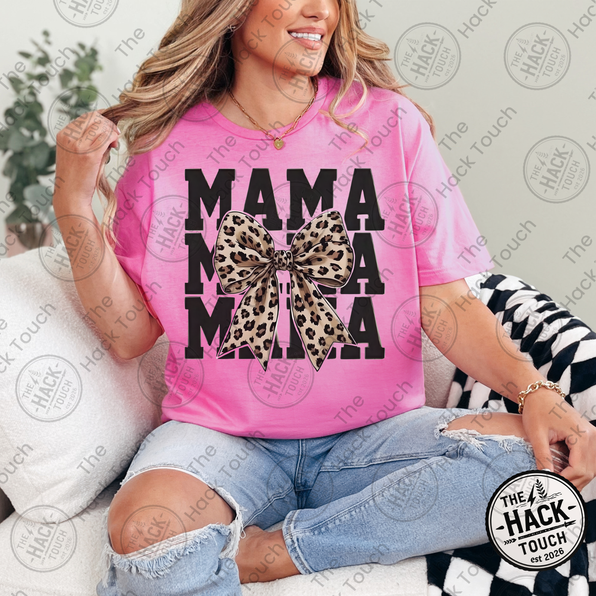 Mama w/ Cheetah Bow