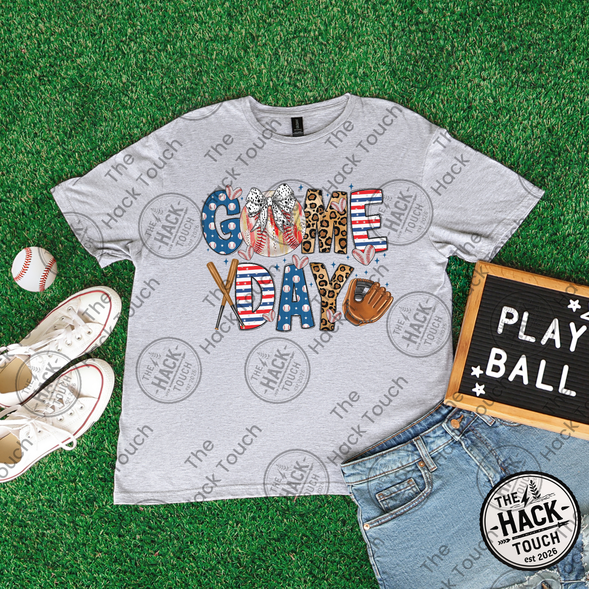 Pattern Pop Baseball Game Day