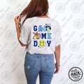Retro Softball Game Day - Light & Dark Blue