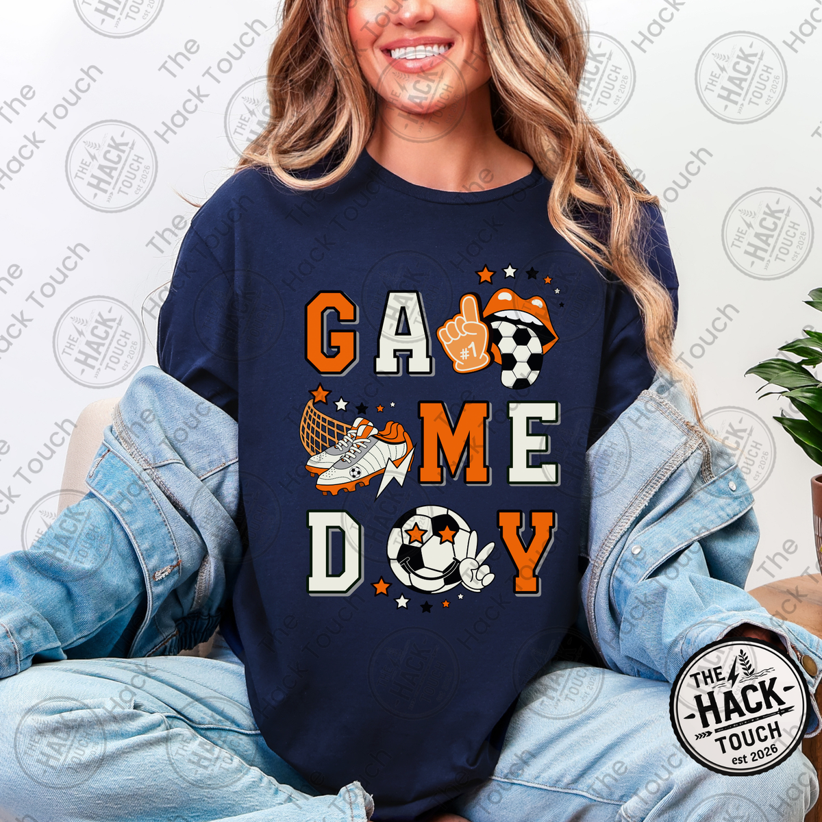 Retro Soccer Game Day - Orange