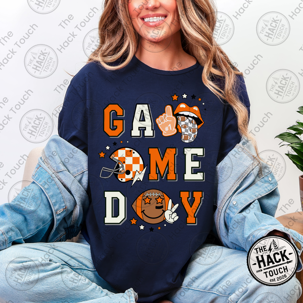 Retro Football Game Day - Orange