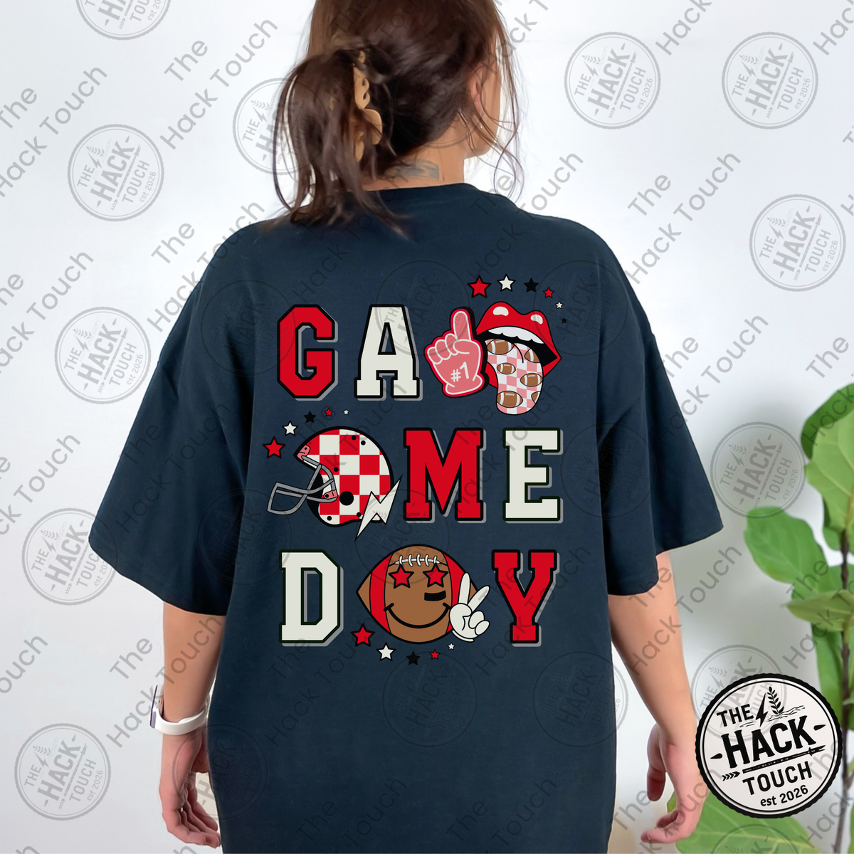 Retro Football Game Day - Red