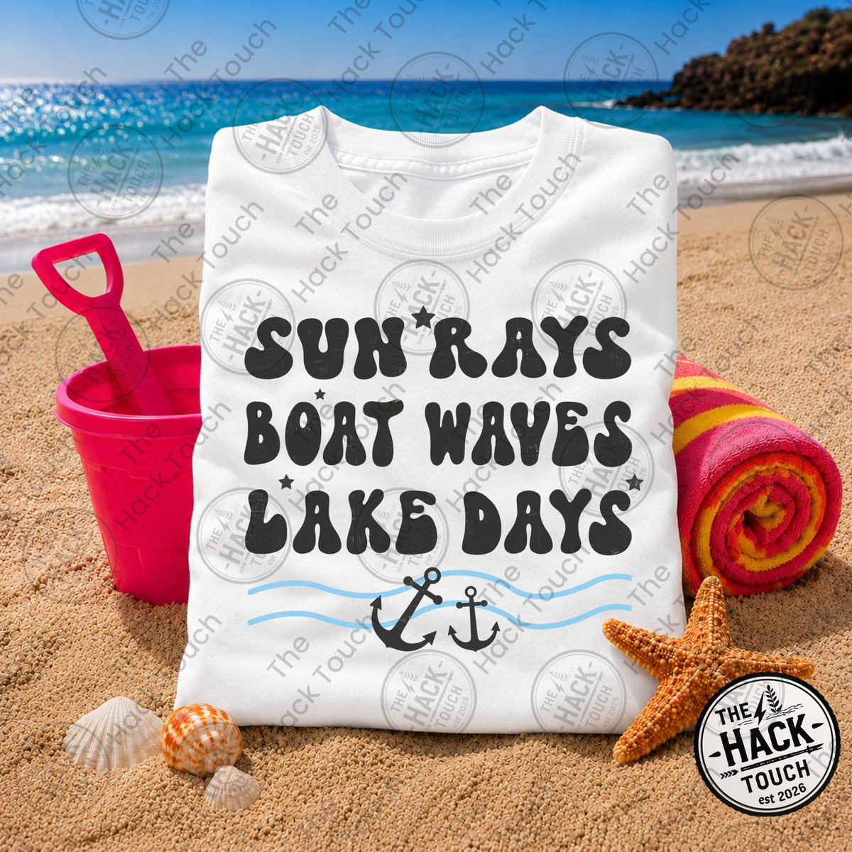 Sun Rays. Boat Waves. Lake Days.