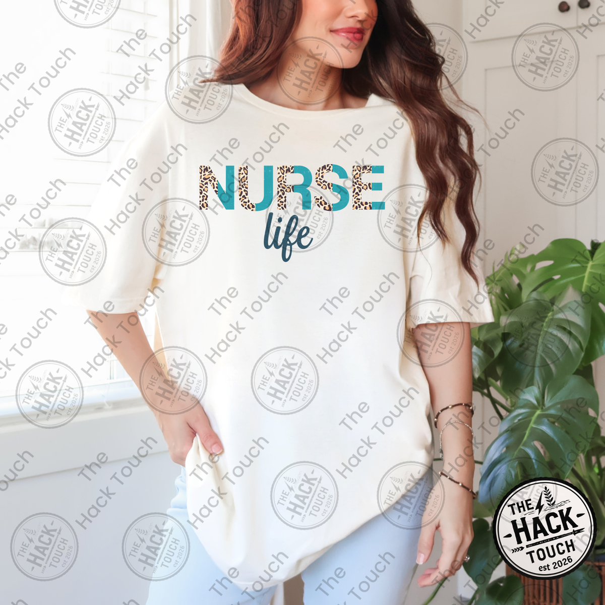 Nurse Life - Teal and Cheetah